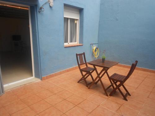 Patio terraza en una planta baja